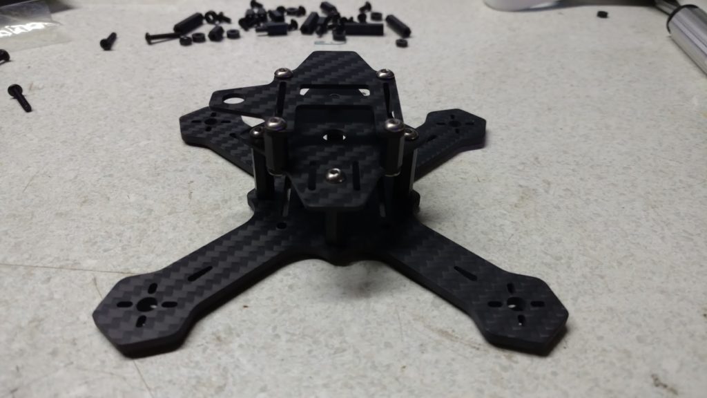 AirBlade 130 X - Frame assembled, I put on Titanium Screws instead of the included ones. 