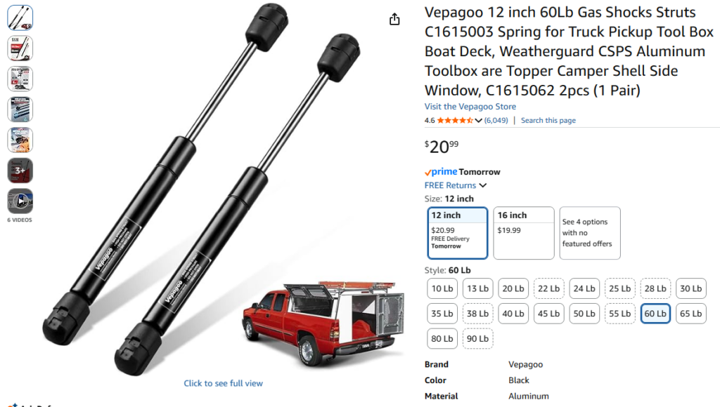 Struts I ordered (and stuck with)